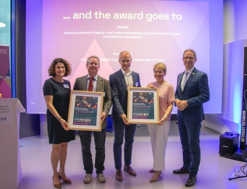Gegen drohenden Entsorgungsnotstand: Sustain Award 2026 für Forschungsprojekt zur Wiederverwertung von Bauabfällen